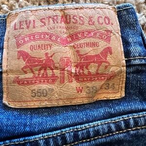 550 Levi's Men's Classic Denim Jeans 38x34
